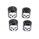 Pushrod Cover Cup Set Chrome with Skull Design 11-0024